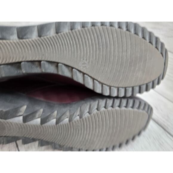 Wolky Dusky Burgundy Leather Lace Up Wedge Bootie Boot EU 41. US 9.5 M - Picture 9 of 10